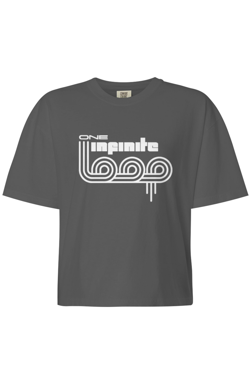 One Infinite Loop Womens Boxy T-Shirt