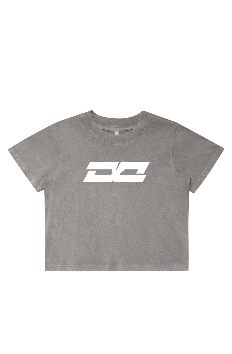 Infinite Womens Stone Wash Heavy Crop