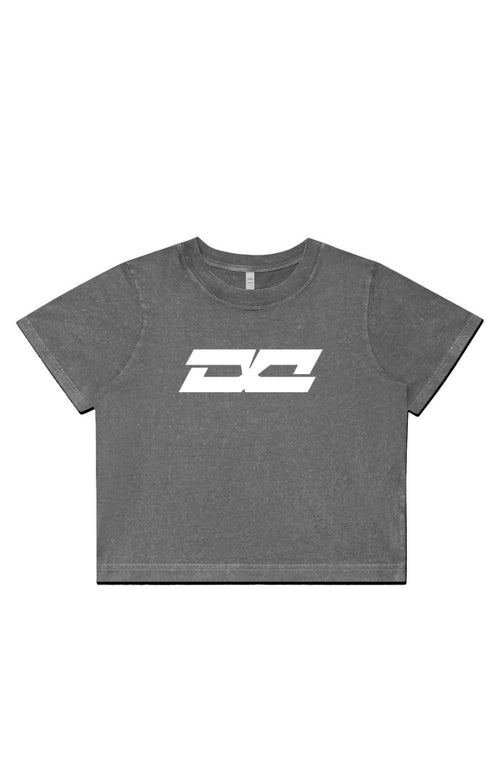Infinite Womens Stone Wash Heavy Crop